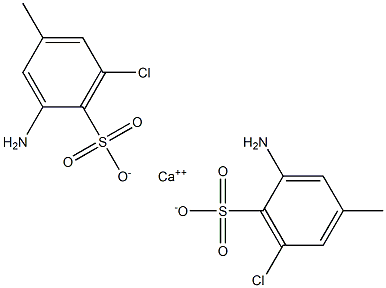 Bis(2-amino-6-chloro-4-methylbenzenesulfonic acid)calcium salt Struktur