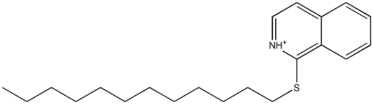 1-Dodecylthioisoquinolinium Struktur