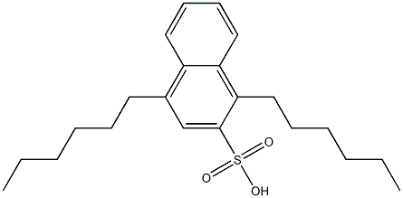 1,4-Dihexyl-2-naphthalenesulfonic acid Struktur