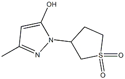 3-(5-Hydroxy-3-methyl-1H-pyrazol-1-yl)tetrahydrothiophene 1,1-dioxide Struktur