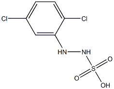 2-(2,5-Dichlorophenyl)hydrazinesulfonic acid Struktur