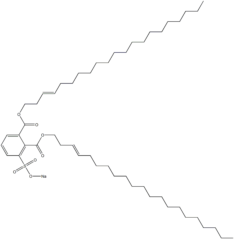 3-(Sodiosulfo)phthalic acid di(3-henicosenyl) ester Struktur