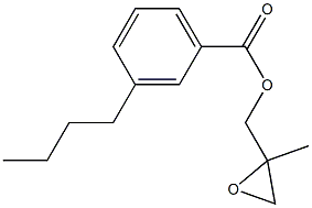 3-Butylbenzoic acid 2-methylglycidyl ester Struktur