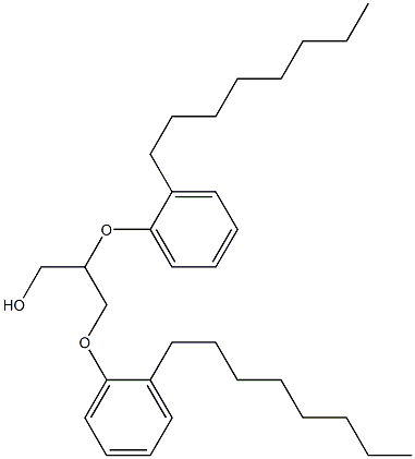 1,2-Bis(2-octylphenoxy)-3-propanol Struktur