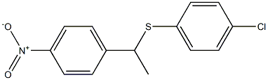 1-(4-Nitrophenyl)-1-(4-chlorophenylthio)ethane Struktur