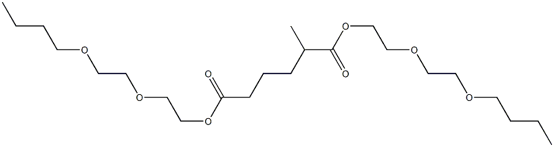 2-Methyladipic acid bis[2-(2-butoxyethoxy)ethyl] ester Struktur