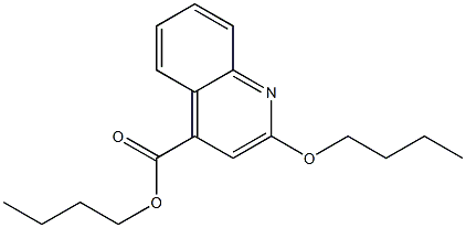 2-Butoxy-4-quinolinecarboxylic acid butyl ester Struktur