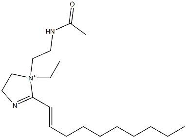 1-[2-(Acetylamino)ethyl]-2-(1-decenyl)-1-ethyl-2-imidazoline-1-ium Struktur