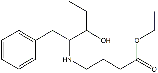 4-[(1-Benzyl-2-hydroxybutyl)amino]butanoic acid ethyl ester Struktur