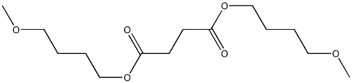 Succinic acid bis(4-methoxybutyl) ester Struktur