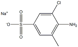 4-Amino-3-chloro-5-methylbenzenesulfonic acid sodium salt Struktur