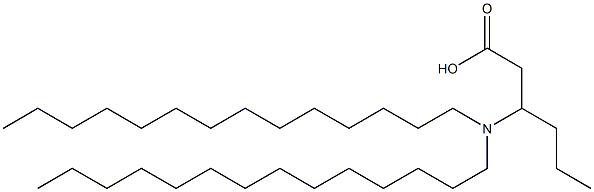 3-(Ditetradecylamino)hexanoic acid Struktur