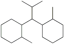 1,1-Bis(2-methylcyclohexyl)-2-methylpropane Struktur