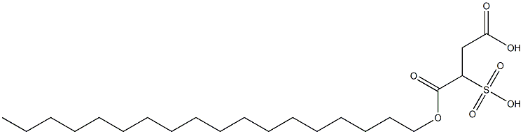 2-Sulfobutanedioic acid 1-octadecyl ester Struktur