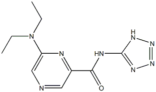 N-(1H-Tetrazol-5-yl)-6-(diethylamino)pyrazine-2-carboxamide Struktur