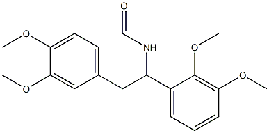 N-[1-(2,3-Dimethoxyphenyl)-2-(3,4-dimethoxyphenyl)ethyl]formamide Struktur