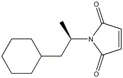 (-)-N-[(R)-2-Cyclohexyl-1-methylethyl]maleimide Struktur