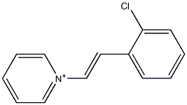 1-[2-(2-Chlorophenyl)ethenyl]pyridinium Struktur