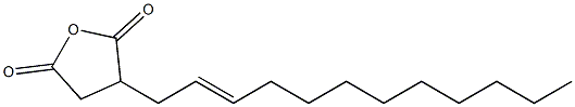 trans-(2-Dodecenyl)succinic anhydride Struktur