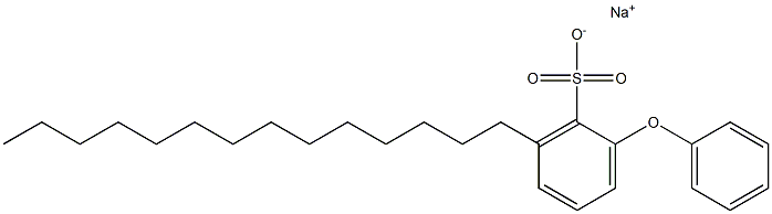 2-Phenoxy-6-tetradecylbenzenesulfonic acid sodium salt Struktur