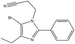 5-Bromo-1-(2-cyanoethyl)-4-ethyl-2-phenyl-1H-imidazole Struktur