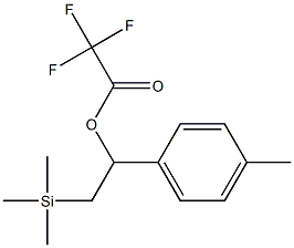 Trifluoroacetic acid [1-(4-methylphenyl)-2-(trimethylsilyl)ethyl] ester Struktur