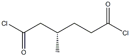 [S,(-)]-3-Methylhexanedioic acid dichloride Struktur