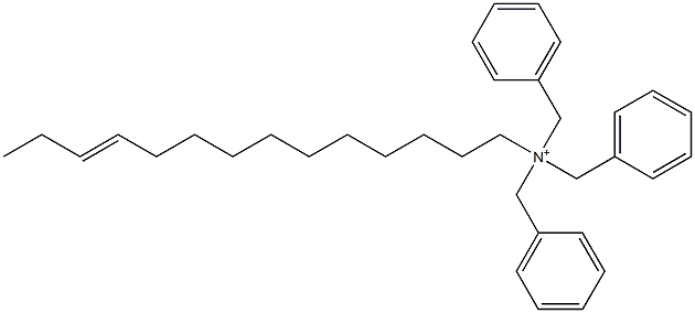 (11-Tetradecenyl)tribenzylaminium Struktur