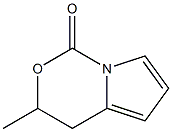 3,4-Dihydro-3-methylpyrrolo[1,2-c][1,3]oxazin-1-one Struktur