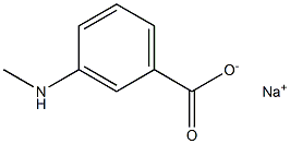 m-(Methylamino)benzoic acid sodium salt Struktur