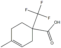 4-Methyl-1-(trifluoromethyl)-3-cyclohexene-1-carboxylic acid Struktur