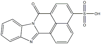 7-Oxo-7H-benzimidazo[2,1-a]benz[de]isoquinoline-4-sulfonic acid Struktur