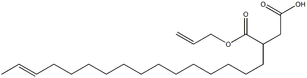 3-(14-Hexadecenyl)succinic acid 1-hydrogen 4-allyl ester Struktur