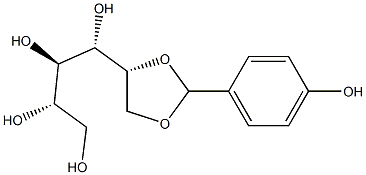 5-O,6-O-(4-Hydroxybenzylidene)-D-glucitol Struktur