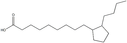 9-(2-Butylcyclopentyl)nonanoic acid Struktur