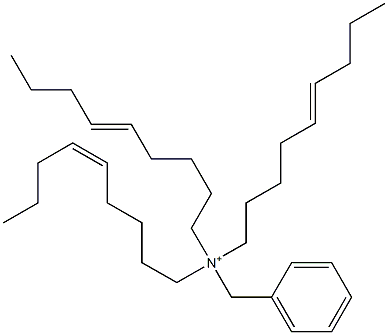 Tri(5-nonenyl)benzylaminium Struktur