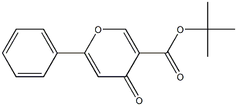 6-Phenyl-4-oxo-4H-pyran-3-carboxylic acid tert-butyl ester Struktur