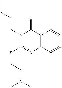 2-[2-(Dimethylamino)ethylthio]-3-butyl-quinazolin-4(3H)-one Struktur