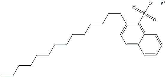 2-Tetradecyl-1-naphthalenesulfonic acid potassium salt Struktur