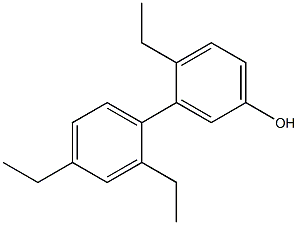 4-Ethyl-3-(2,4-diethylphenyl)phenol Struktur