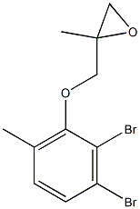 2,3-Dibromo-6-methylphenyl 2-methylglycidyl ether Struktur