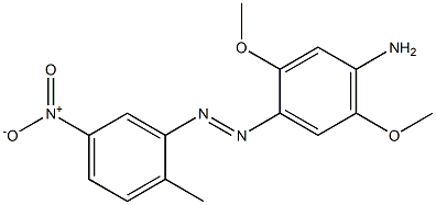 2,5-Dimethoxy-4-amino-2'-methyl-5'-nitroazobenzene Struktur