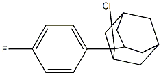 2-Chloro-2-(4-fluorophenyl)adamantane Struktur