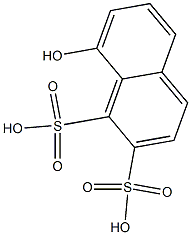 8-Hydroxy-1,2-naphthalenedisulfonic acid Struktur