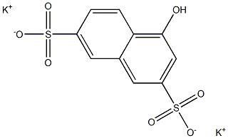 4-Hydroxy-2,7-naphthalenedisulfonic acid dipotassium salt Struktur