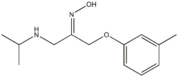 1-(3-Methylphenoxy)-3-isopropylaminoacetone (Z)-oxime Struktur