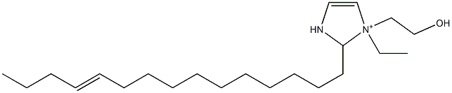 1-Ethyl-1-(2-hydroxyethyl)-2-(11-pentadecenyl)-4-imidazoline-1-ium Struktur