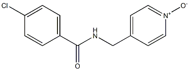 4-(4-Chlorobenzoylaminomethyl)pyridine 1-oxide Struktur