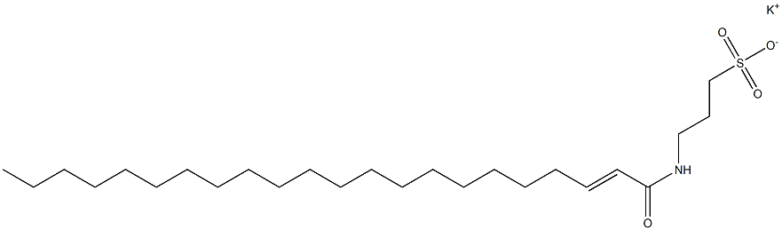 3-[(1-Oxo-2-docosen-1-yl)amino]-1-propanesulfonic acid potassium salt Struktur