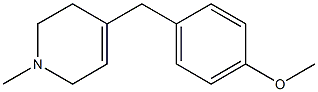 1,2,3,6-Tetrahydro-1-methyl-4-(4-methoxybenzyl)pyridine Struktur